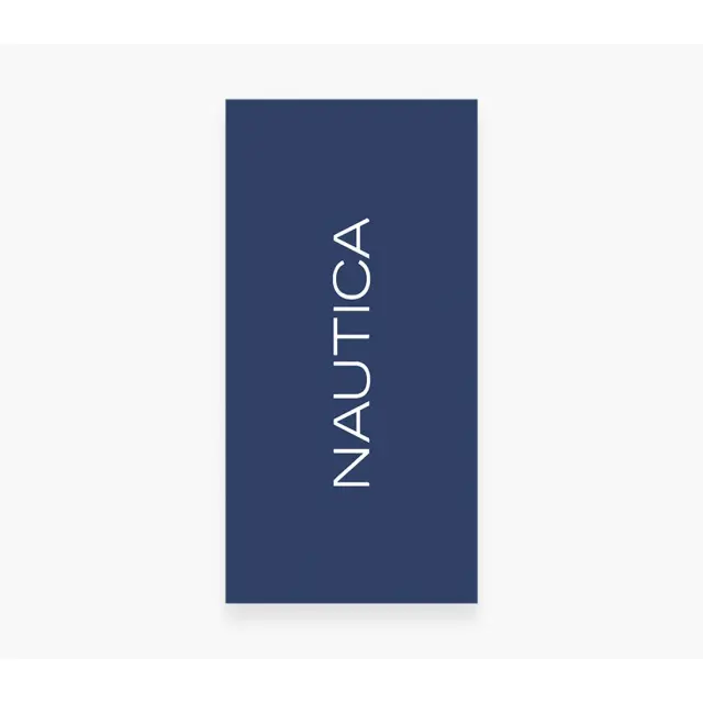 Nef-Nef Homeware Πετσέτα Θαλάσσης Nautica Logo 80x160 Μαύρο 3