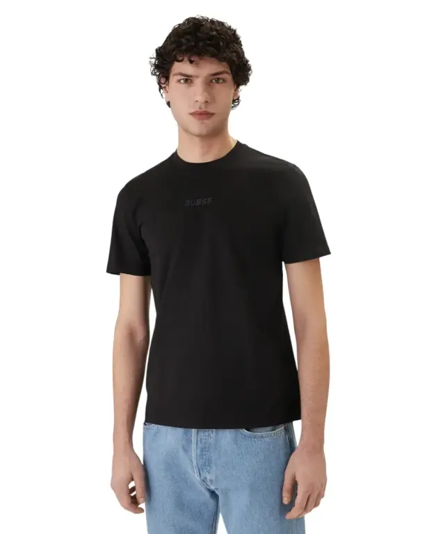 Guess - Ανδρικό T-shirt Short Sleeved Regular Fit Z6GI06K2847-JBLK Μαύρο - 2XL