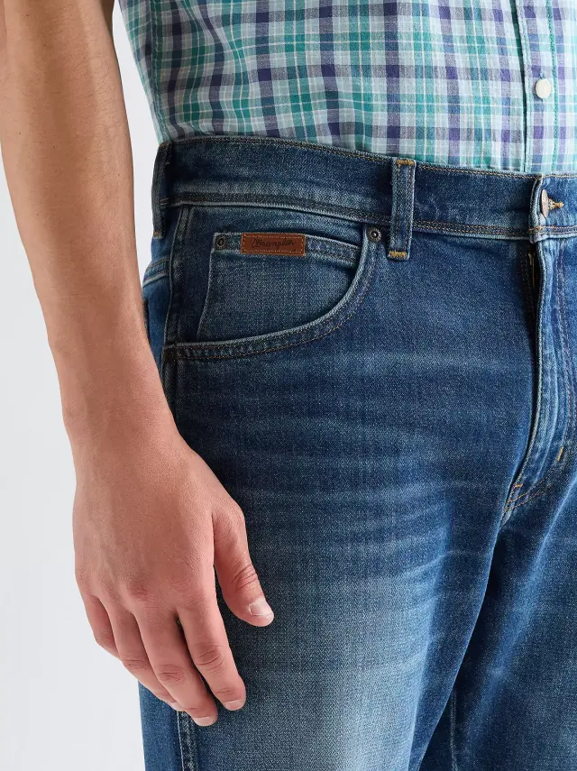 Wrangler Ανδρικό TEXAS STOMFORGE BLUE Denim Shorts – Blue - 30 3