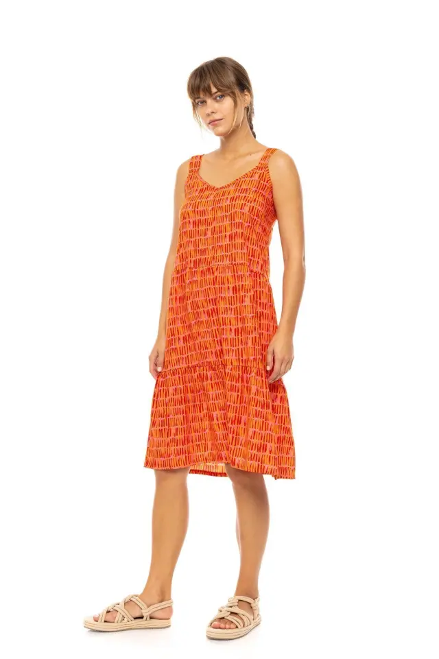 Beachwear Sorbet B625 Orange Pink Label 3