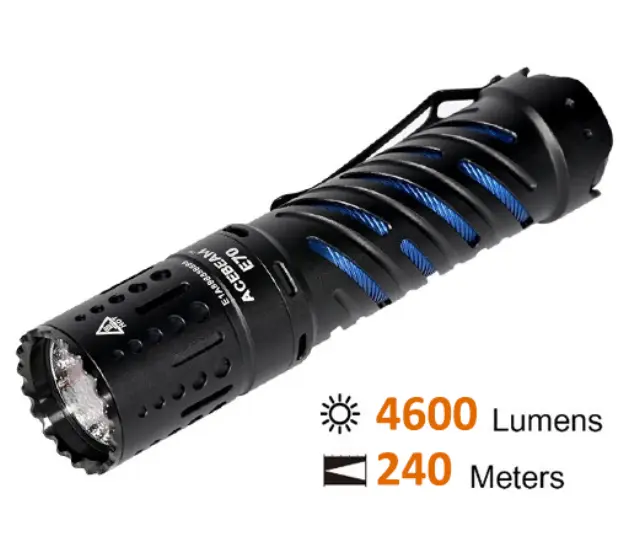 Φακός ACEBEAM E70 - AL 4600lm + Μπαταρία
