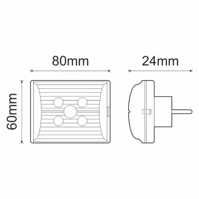 Olympia Electronics Φωτιστικό Ασφαλείας Πρίζας GR-11 2