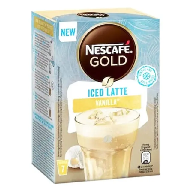 Nescafe Gold Iced Latte Φακελάκι 101.5g (Βανίλια)