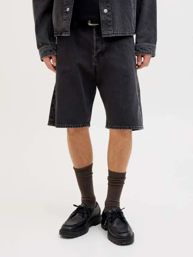 JJIALEX JJORIGINAL SHORTS AM 300 SN Black Denim - S