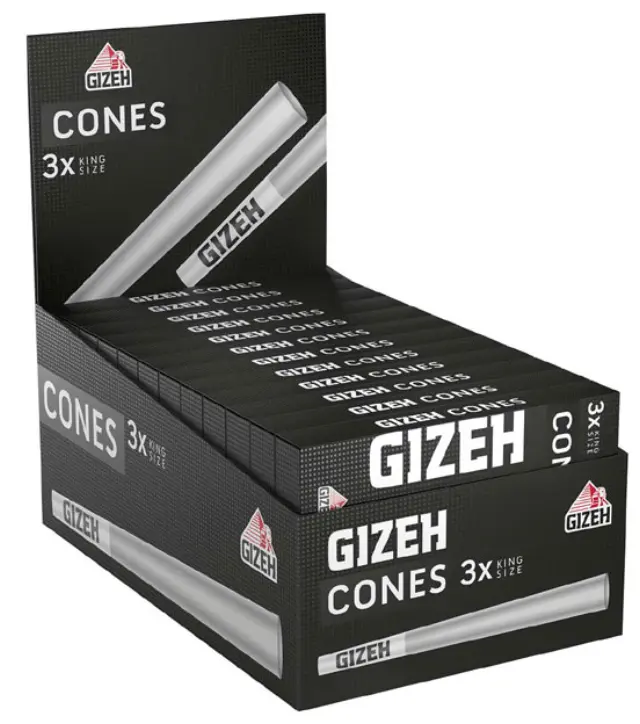 Gizeh Cone Κώνος Black - King Size 3τεμ. 2
