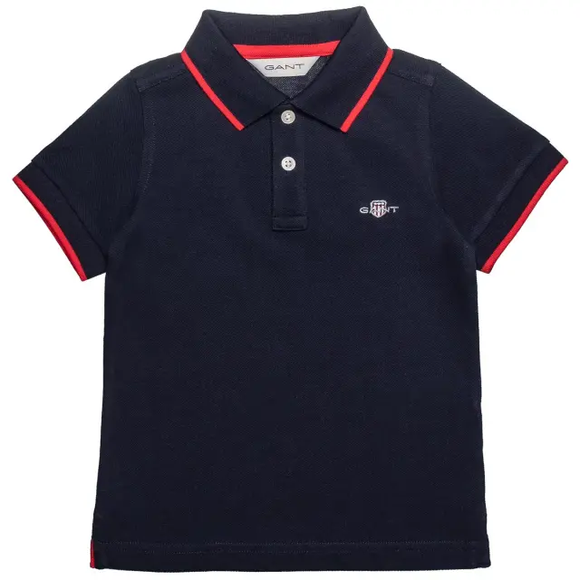 Μπλούζα Gant polo πικέ με κέντημα