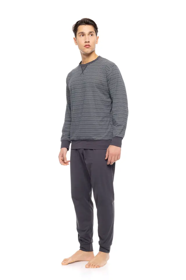 W-M796 - Type - PYJAMA STONE GREY STRIPES 2