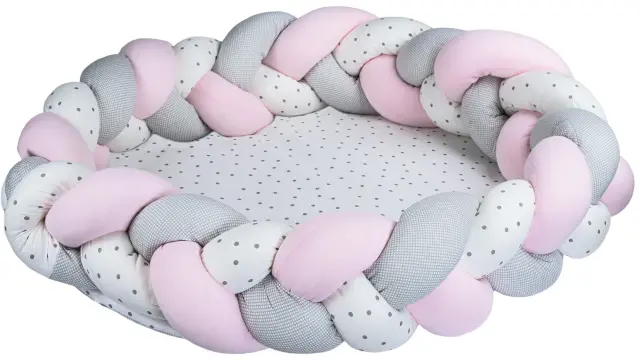 Bubaba Βρεφική Πάντα Πλεξίδα (235x15cm) Pink