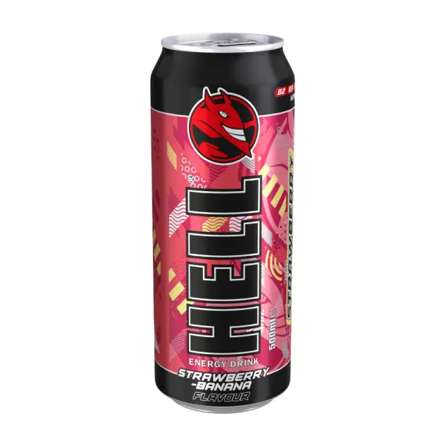 Hell Energy Strawberry & Banana 500ml