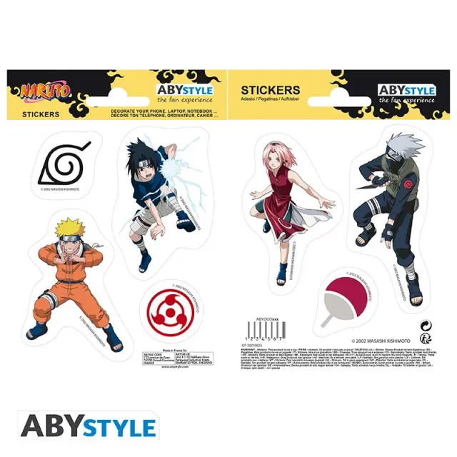 Αυτοκόλλητα NARUTO - Stickers - 16x11cm/ 2 sheets - Team 7- ABYDCO869 2