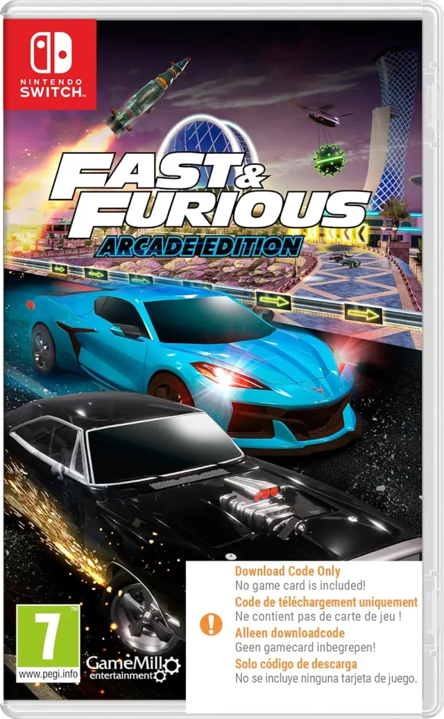 Fast and Furious: Arcade Edition (Code in Box) - Nintendo Switch