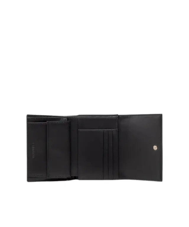 Calvin Klein - Γυναικείο Πορτοφόλι Μεσαίο Re-Lock Trifold Md K60K608994-BEH Μαύρο 2