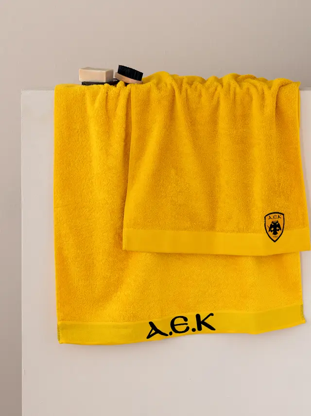 Πετσέτα Σώματος Palamaiki Official Team Licenced AEK Towels 70x140 2