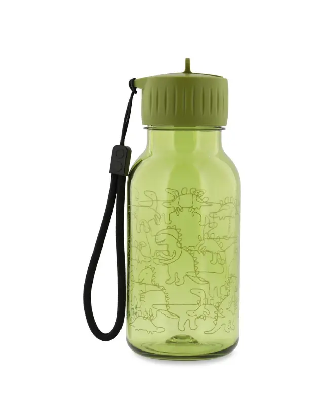 Trixie Tritan Bottle Αδιάβροχο Μπουκάλι Νερού με Πρακτικό Στόμιο 350ml - Daring Dino 2
