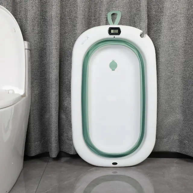 X-TREME BABY ΠΤΥΣΣΟΜΕΝΟ ΜΠΑΝΙΟ ΜΕ ΘΕΡΜΟΜΕΤΡΟ GREEN 2