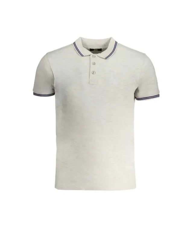 Cavalli Class - Ανδρική Μπλούζα Κοντομάνικη Polo Πικέ QXT64XKB002-05012 Γκρι 3