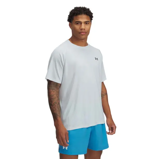 Under Armour Men's Tech Textured Shortsleeve T-Shirt Γκρι Ανοιχτό 1382796-023 (Under Armour) - XXLarge