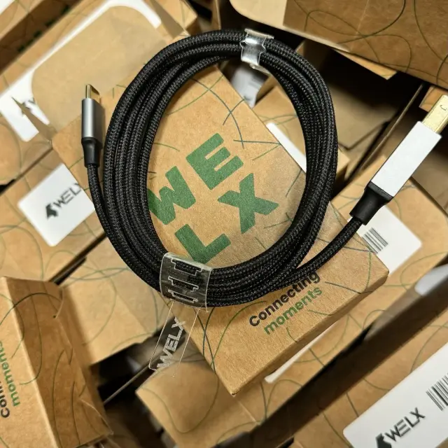 WELX Premium USB-C to USB-B Cable – 1.5m (R4) 3