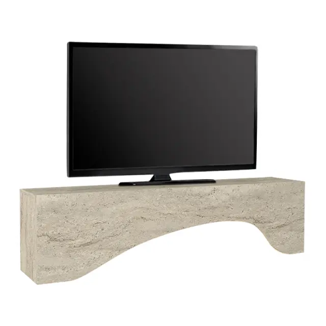 Έπιπλο τηλεόρασης Mara Megapap με LED χρώμα travertine 150x31,4x40εκ. 3