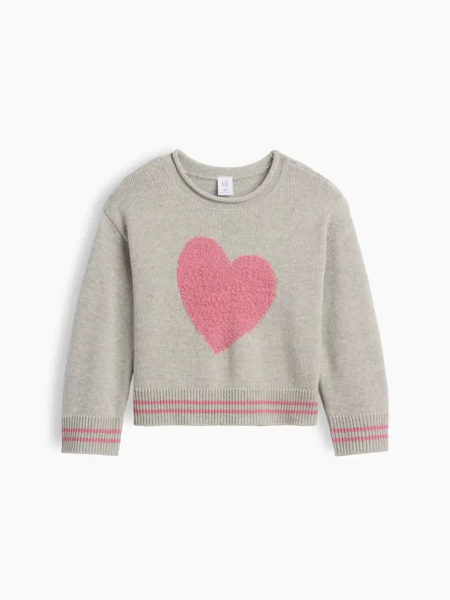 Βρεφικό & Νηπιακό Πουλόβερ Boxy Γραμμής Rollneck Grey heather