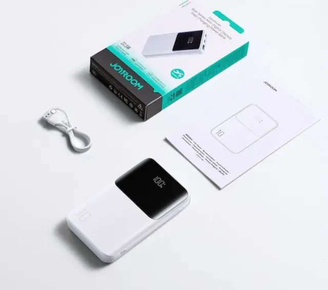 Joyroom® Powerbank 10000mAh 22.5W με 2 Θύρες USB-A & USB-C (JR-QP191)-White 2