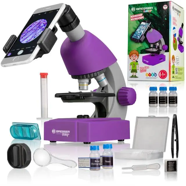 Μικροσκόπιο Bresser Junior 40x-640x Μωβ