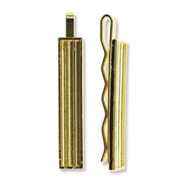 Κλιπ Γραβάτας για Χάντρες Miyuki - Gold Color 7.3x45mm - 1τεμ