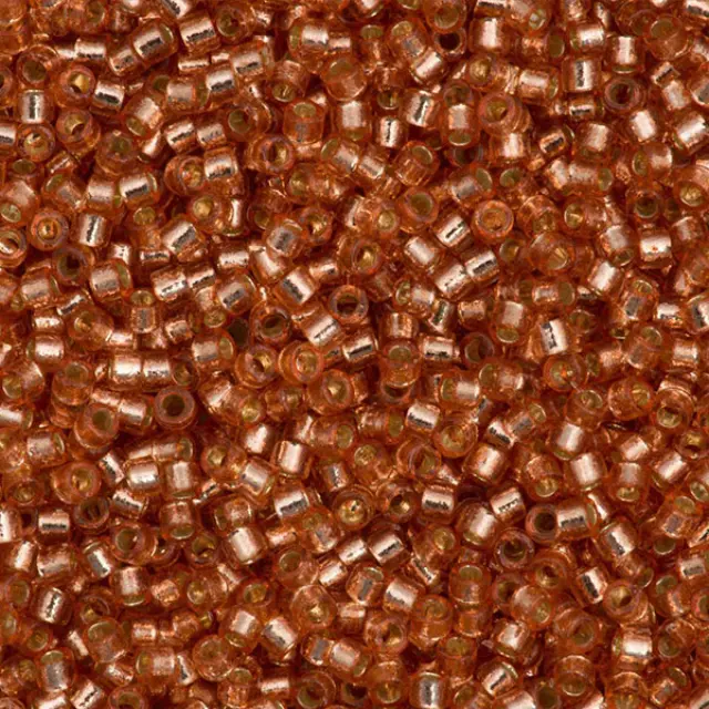 Χάντρα Miyuki Delica 11/0 - DB2151 - Silver Lined Duracoat Rose Copper ~7gr