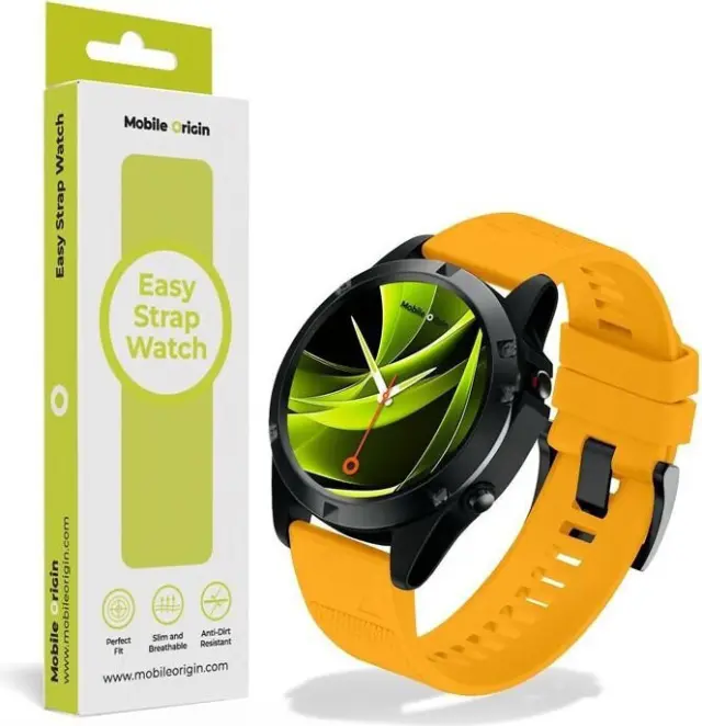 Mobile Origin Easy Strap Garmin Watch 22mm Yellow