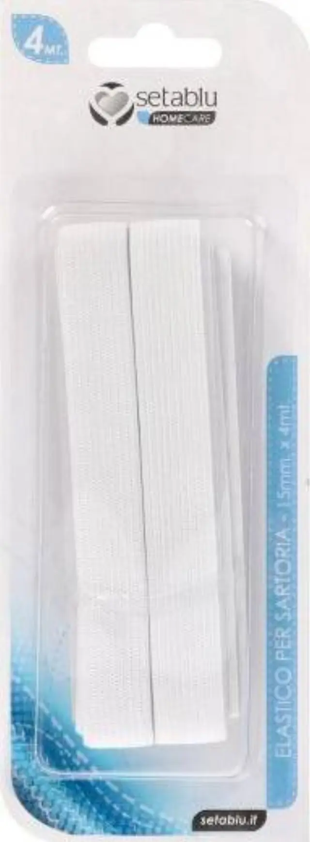 Setablu White Sewing Elastic Λευκό Λάστιχο Ραψίματος 15mm X 4m