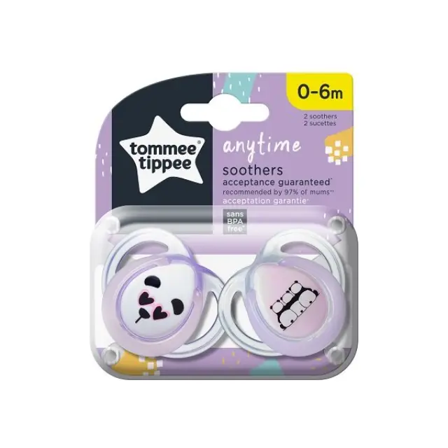 Tommee Tippee Anytime Πιπίλες (0-6 μηνών) 2pcs 2