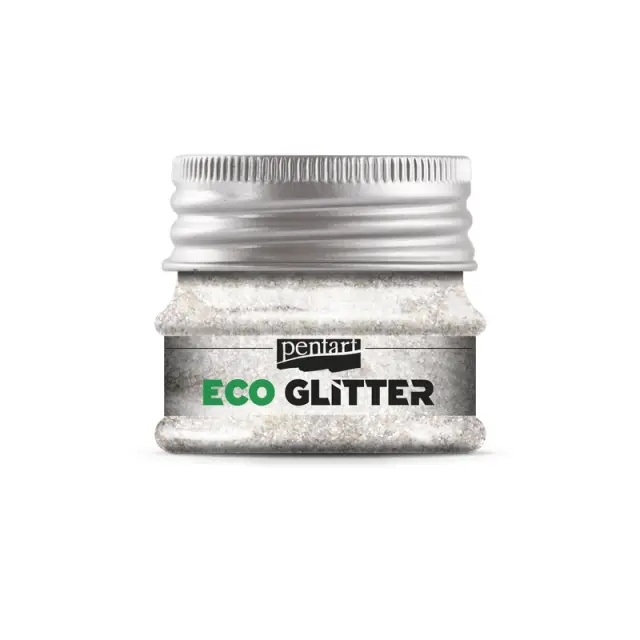 ECO Glitter Pentart, Silver extra fine 15gr 2