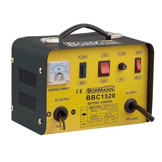 BORMANN BBC1520 - BORMANN BBC1520 Φορτιστής Μπαταριών 12/24V, Max 20A (062004)