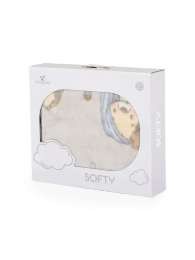 Cangaroo Βρεφική Κουβέρτα 110*140cm Soft Lovely Day Grey 3800146271176 2