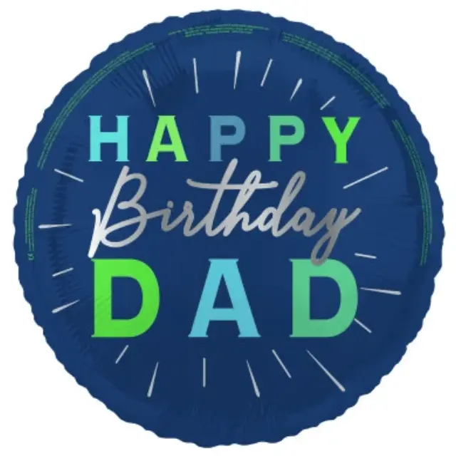 Μπαλόνι Φοιλ 18 Happy Birthday Dad / 45 εκ - Μπαμπά