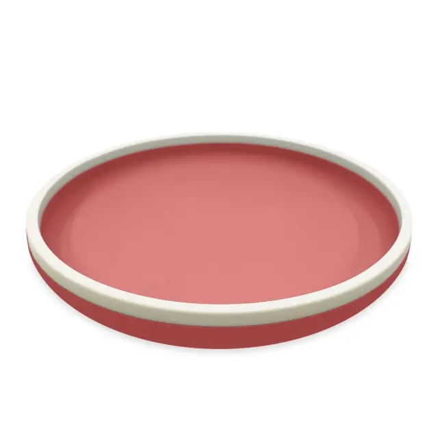 Πιάτο Σιλικόνης 18 cm - Ροζ - Smikkels Baby Oliver
