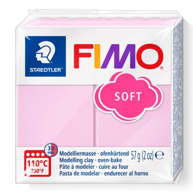 Πολυμερικός Πηλός Staedtler Fimo Soft No205 - Light Pink - 57gr