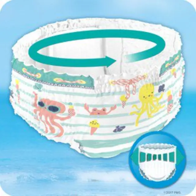 Pampers Splashers No 4-5 (9-15kg) Πάνα-Μαγιό μίας Χρήσης, 11τμχ 3