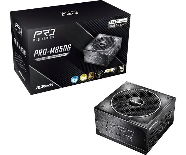 Asrock PRO-M850G 850W 80 PLUS Gold power supply unit