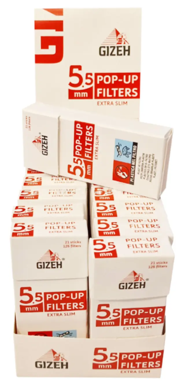 Gizeh Φιλτράκια Extra Slim Pop Up - 5.5mm 2