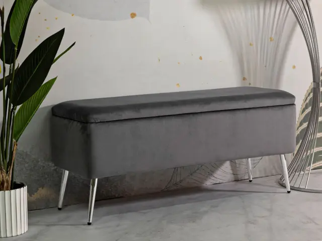 Ταμπουρέ με Αποθηκευτικό χώρο SILVERY 3