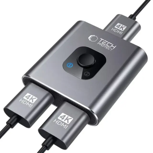 Tech-protect Hb07 Hub Adapter 2in1 Hdmi 4k 60hz Space Grey 2