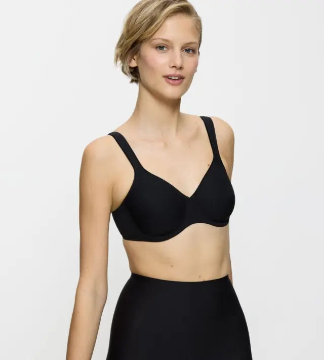 Triumph Σουτιέν Modern Soft+Cotton W Μαύρο