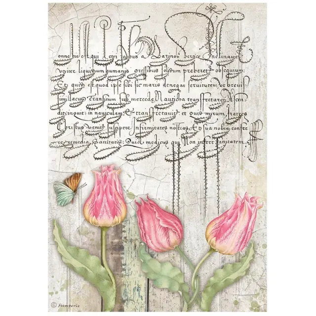 Ριζόχαρτο Stamperia 21x29cm, Romantic Garden House, Tulips