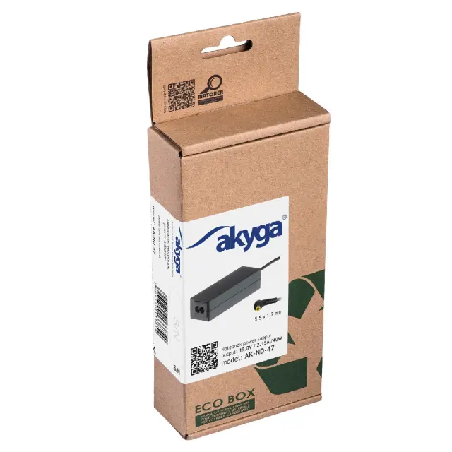Τροφοδοτικό Notebook Akyga AK-ND-47 19V / 2.15A 40W 5.5x1.7mm ACER 1.2m 2