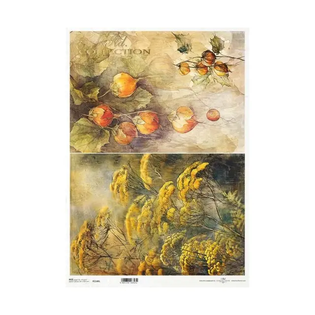 Ριζόχαρτο ντεκουπάζ ITD, Φθινοπωρινά φυτά, 30x40cm, R1140L