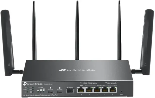 TP-Link ER706WP-4G Omada 4G+ VPN Gateway with 4x PoE
