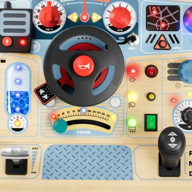 TopBright Busy Board Fire Fighter Ξύλινος Πίνακας Δραστηριοτήτων Πυροσβεστικό (3+ ετών) 121302 3