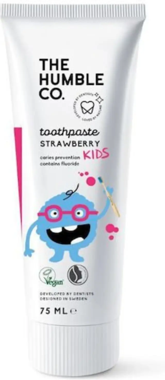 The Humble Co. Kids Natural Toothpaste Strawberry Παιδική Οδοντόκρεμα Φράουλα 75ml