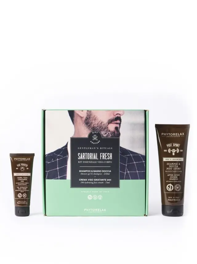Phytorelax Gentleman’s Ritual Kit Σετ Περιποίησης για Άνδρες - Σαμπουάν & Αφρόλουτρο 250ml + Ενυδατική Κρέμα Προσώπου 24h 75ml